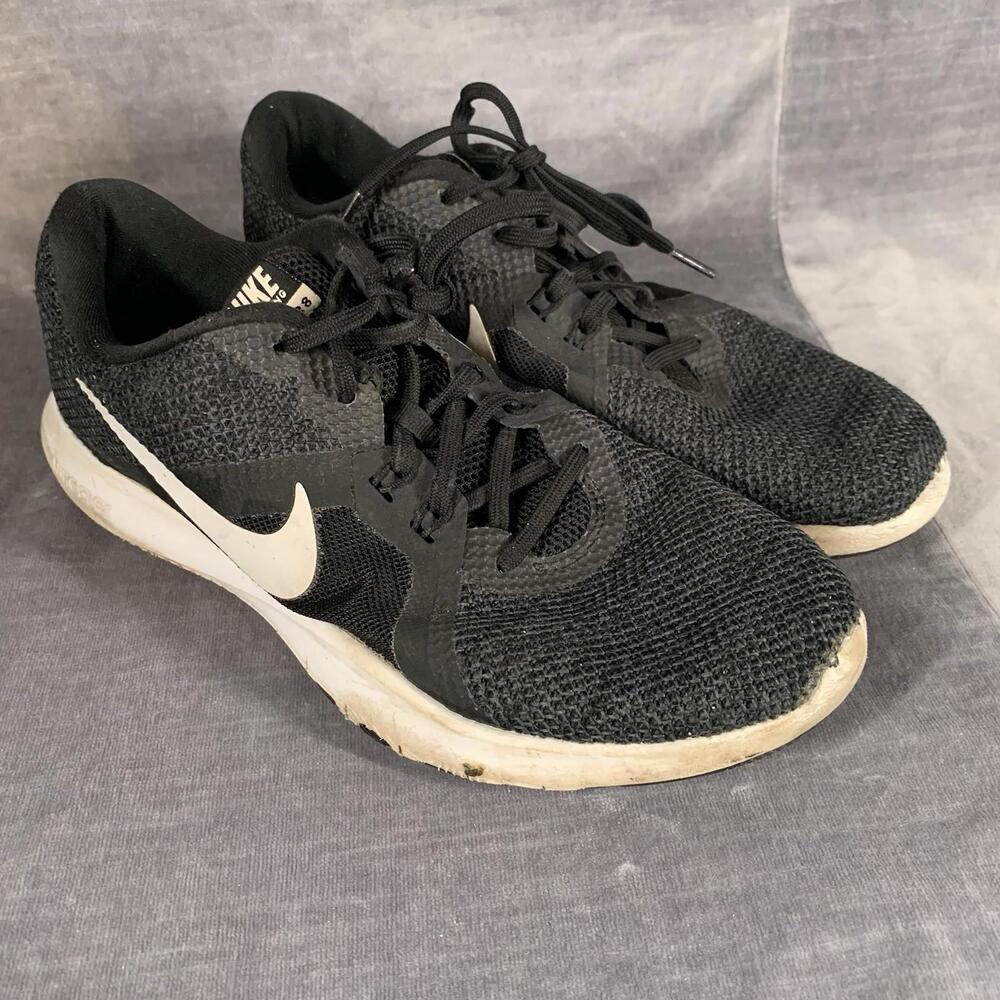 Nike Flex 2017 RN Womens Black White Running Shoes Size 9 924339-001